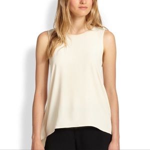 Rag & Bone Harper Split Back Top in Ivory. Women’s Small